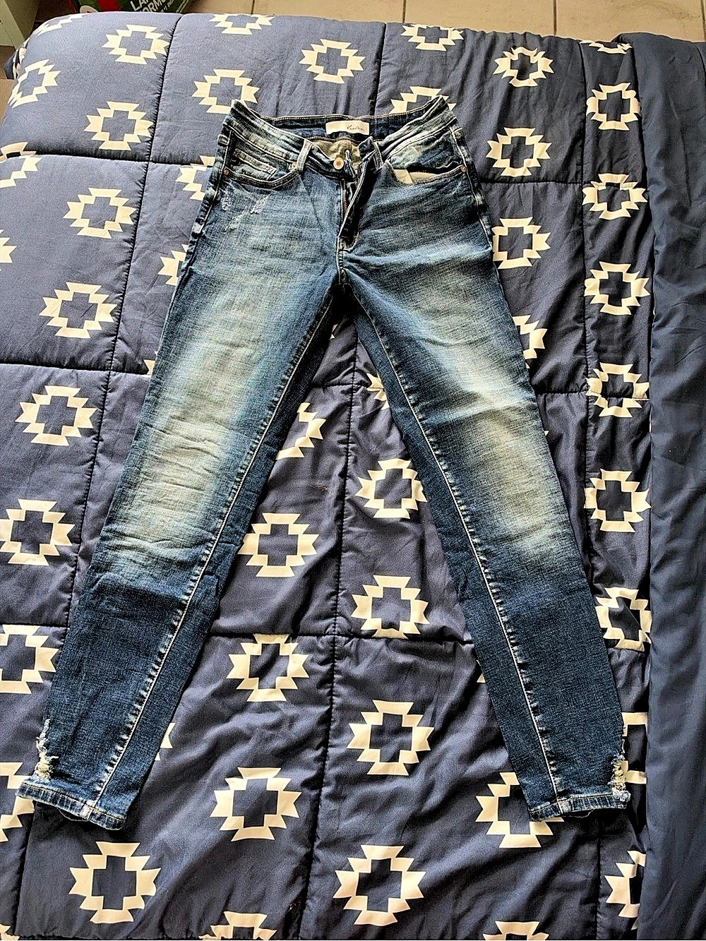 Flying Monkey Women's Skinny Jeans in Blue